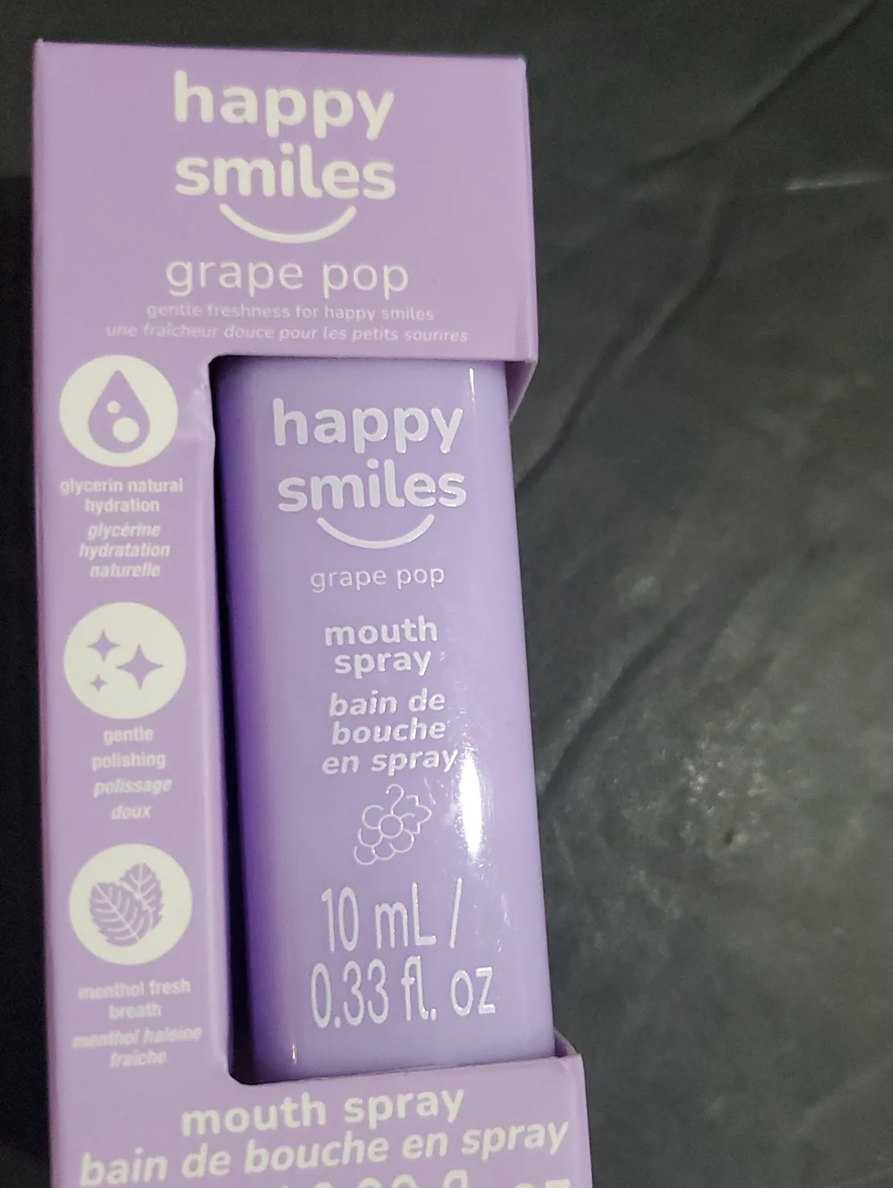 2pack Happy Smiles Grape pop and Strawberry splash mouth spray brand new